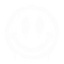 Enjoy Everything white graffiti smiley